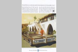 1969年型ポンティアック・ボンネヴィル広告・VK/AF画(メキシコ)