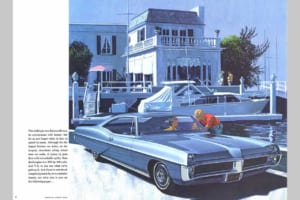 1967年型ポンティアック・ボンネヴィル広告・VK/AF画(カリフォルニア・ニューポートビーチ、バルボアアイランド地区)