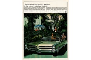 1966年型ポンティアック・ボンネヴィル広告・VK/AF画(コネチカット、ニューケイナン)