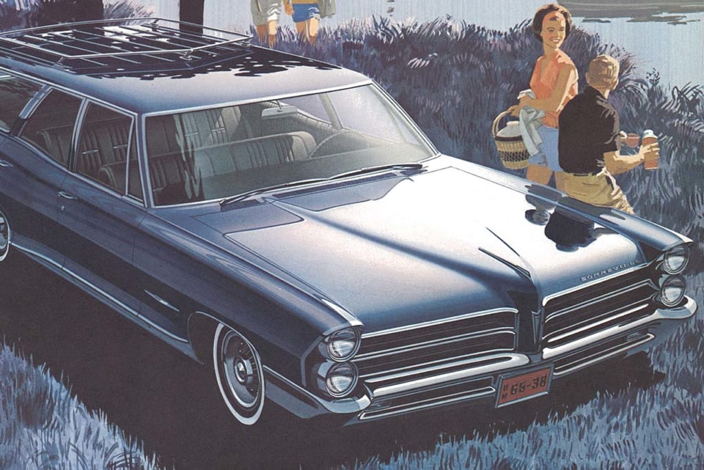 1965年型ポンティアック・サファリ 二つ折りリーフレット