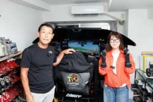 58歳初心者・ル・ボラン編集長きょーや(右)と、ご指導いただいた砂子塾長(左)。
