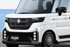 次期スズキ・スペーシア ベースの進化論。予想CGが示す「カスタム顔」とHV化による打倒N-VANの現実味