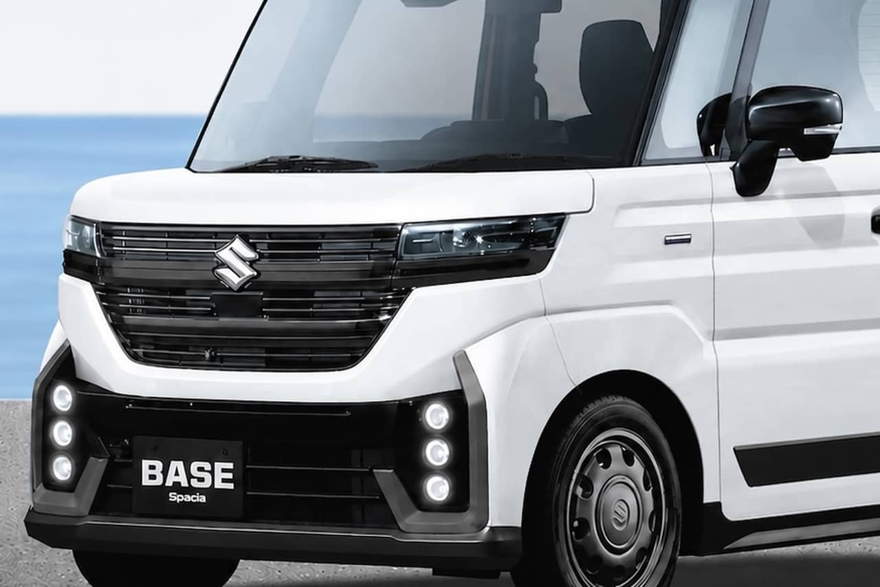 次期スズキ・スペーシア ベースの進化論。予想CGが示す「カスタム顔」とHV化による打倒N-VANの現実味