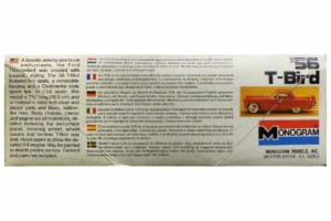 モノグラム製1/24スケール・プラモデル「’56 Tバード」