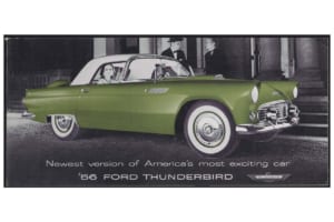 '56サンダーバード・ブローシャー、2色刷り表紙