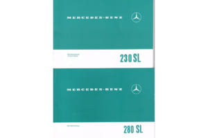 当時の230SLと280SLの取扱説明書。