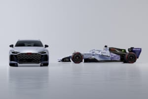 【アウディ新型RS 5】今週末のシンガポールGPで特別色を披露。F1直系639psのPHEV、日本市場へ