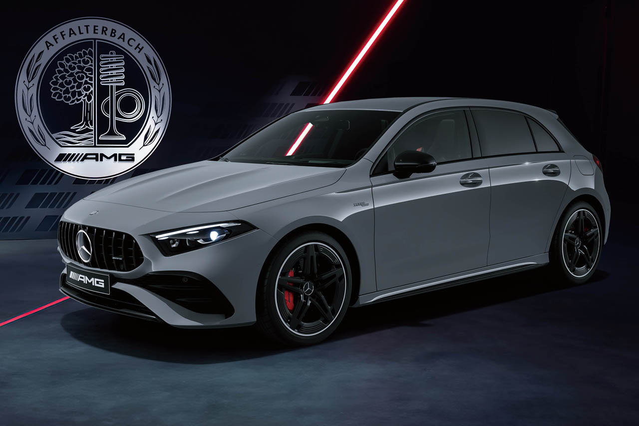 メルセデスAMG「A 35」が最後の輝き。漆黒の装いに「A 45 S」の赤キャリパーを纏う限定100台「ファイナルエディション」発売